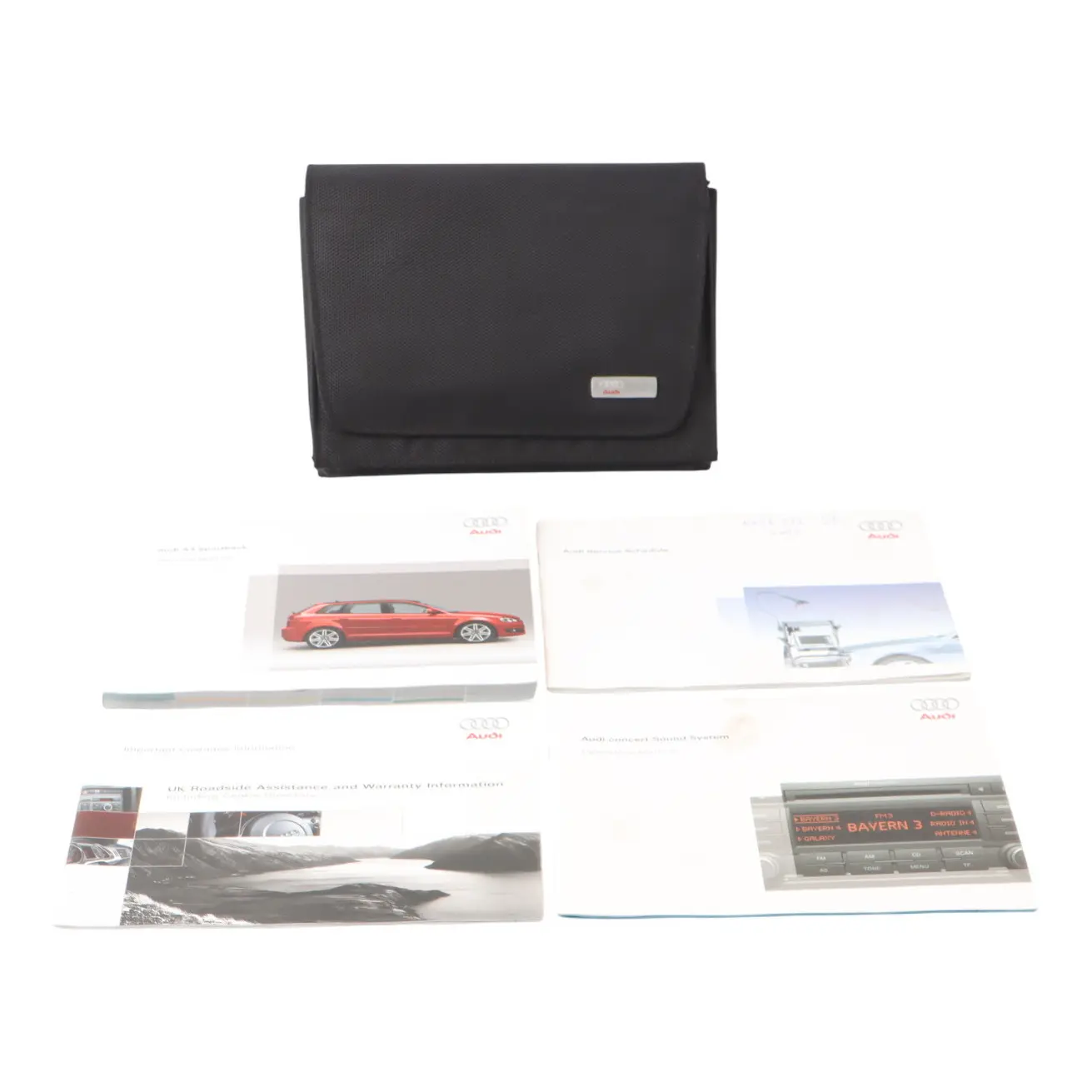 Audi A3 8P Owner's Handbook Manual Service Booklet Pouch Case Wallet Set