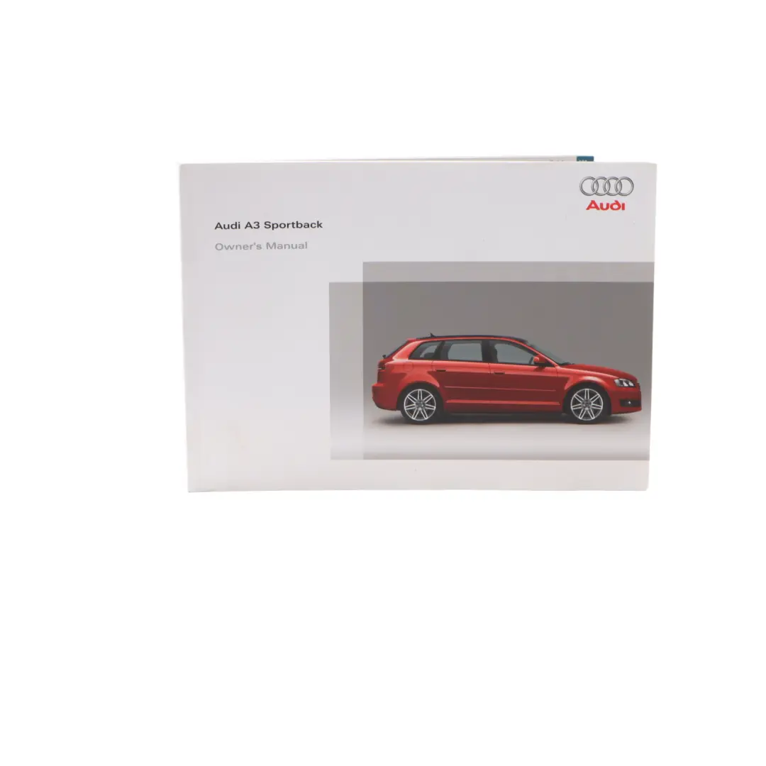 Audi A3 8P Owner's Handbook Manual Service Booklet Pouch Case Wallet Set
