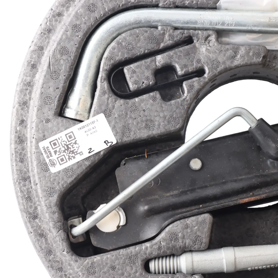 Emergency Wheel Tool Kit Ersatzrad Schaumstoff Hebebock Audi A3 8P - SKU 1K0012115F-1 - Teilenummer 1K0012115F