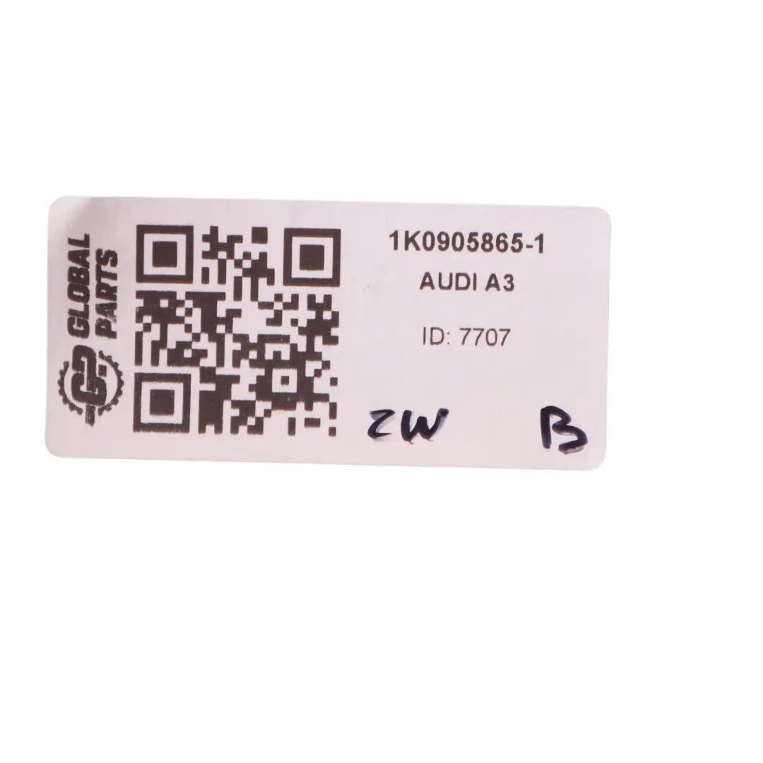 Ignition Switch Lock Barrel Control Module Unit With Key 1K0 905 865 Audi A3 8P - SKU 1K0905865-1 - Part number 1K0905865