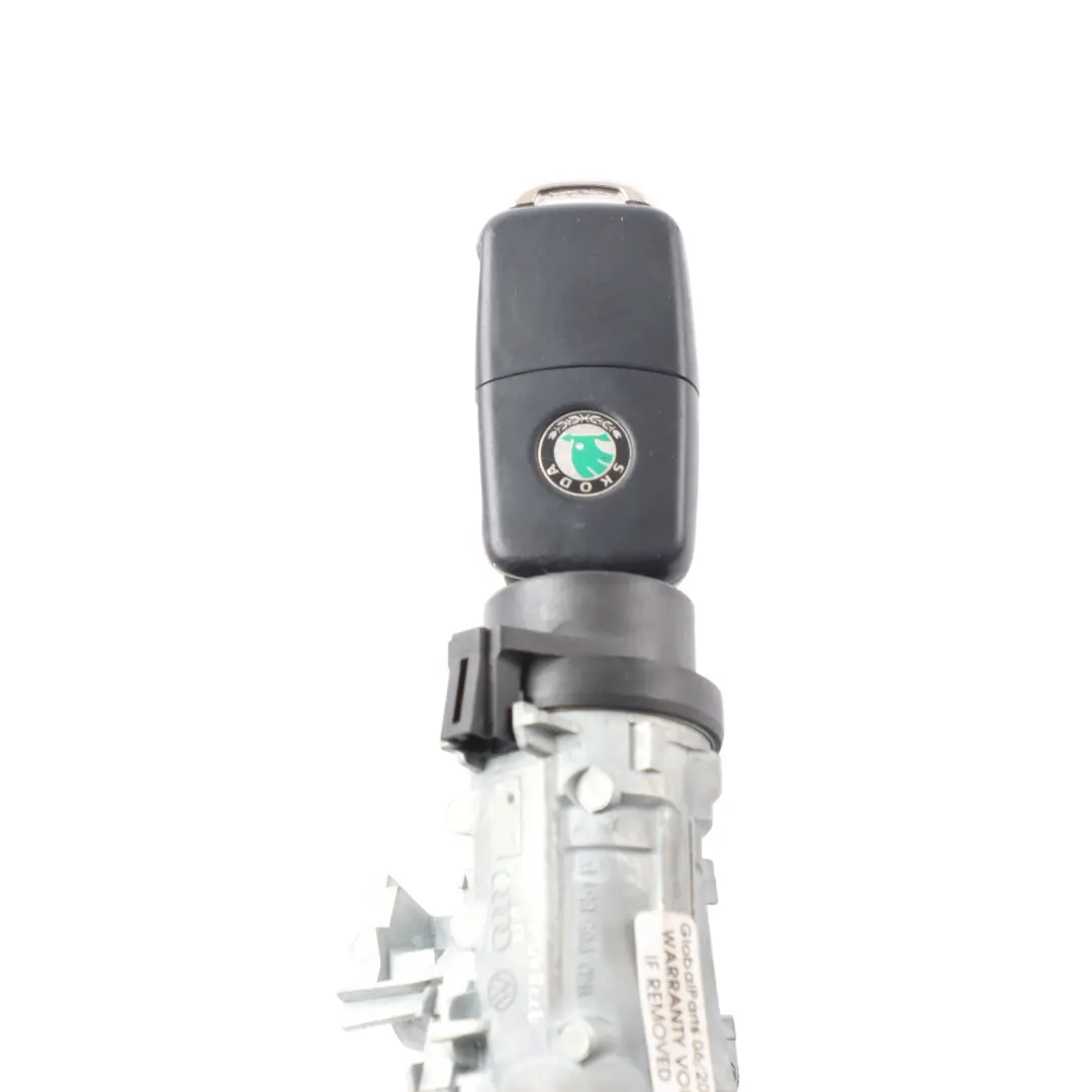Skoda Octavia II 1Z Ignition Steering Wheel Lock Cylinder + Key 1K0905851B