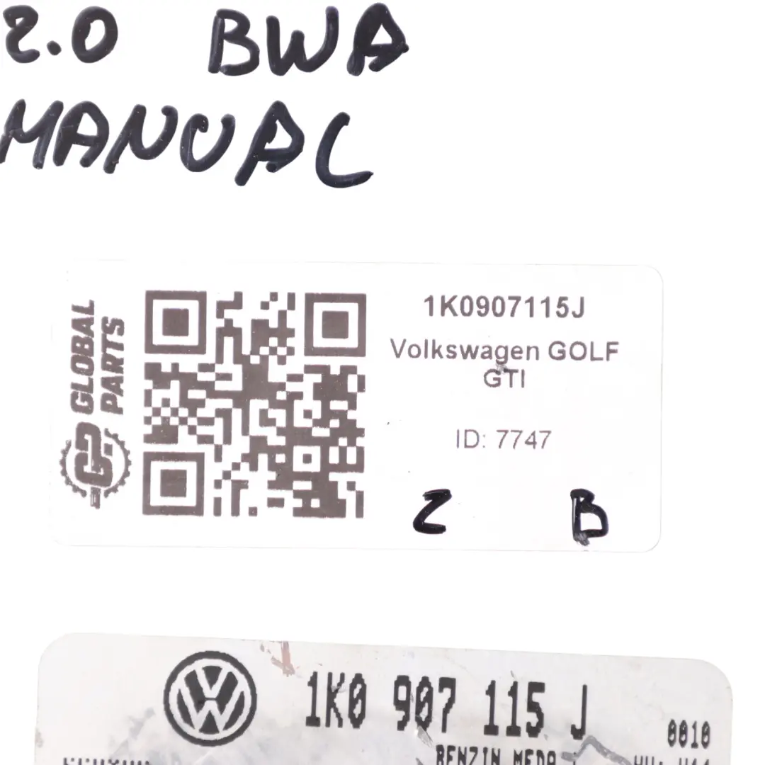 Mk5 1K GTI 2.0 TFSI BWA 200HP Engine Unit ECU Manual Volkswagen Golf - SKU 1K0907115J - Part number 1K0907115J