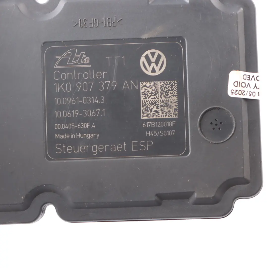 Audi A3 8V ABS Pump Hydraulic Brake Pump Control Module 1K0907379AN