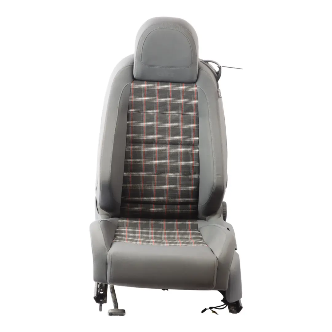 Volkswagen Golf GTI 1K Front Seat Heated Cloth Fabric Black Left N/S
