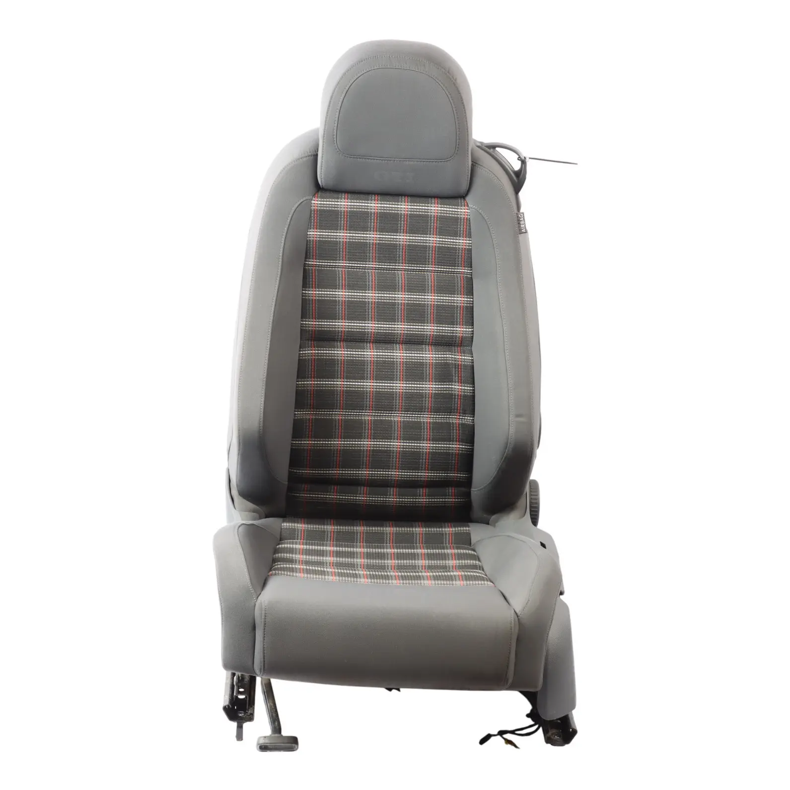 Volkswagen Golf GTI 1K Front Seat Heated Cloth Fabric Black Left N/S