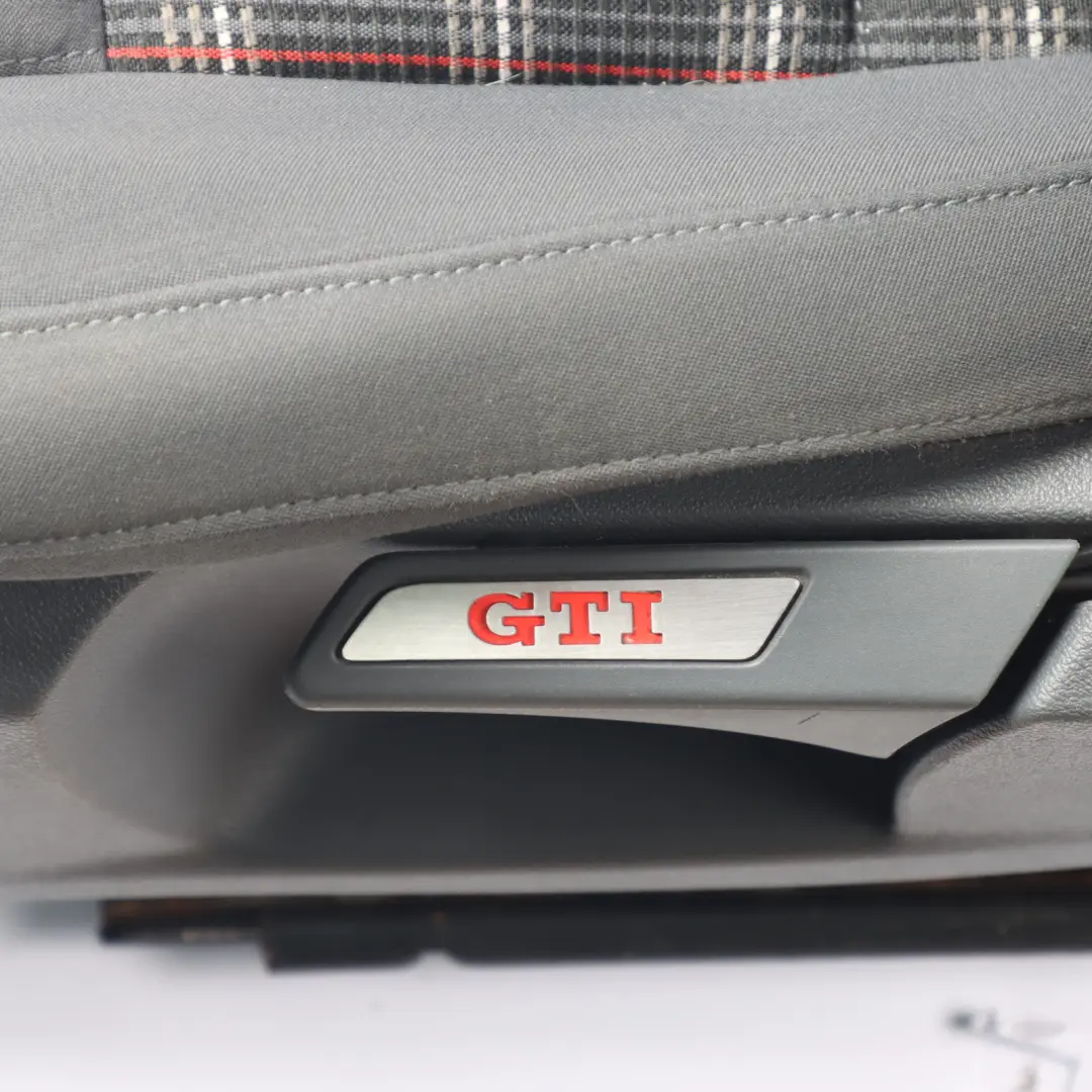 Volkswagen Golf GTI 1K Front Seat Heated Cloth Fabric Black Left N/S