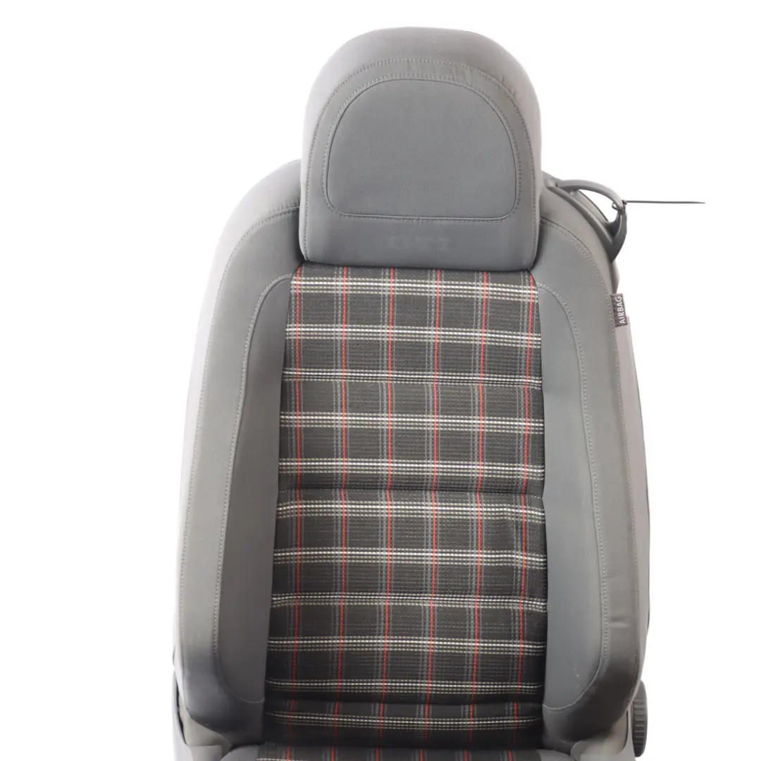Volkswagen Golf GTI 1K Front Seat Heated Cloth Fabric Black Left N/S