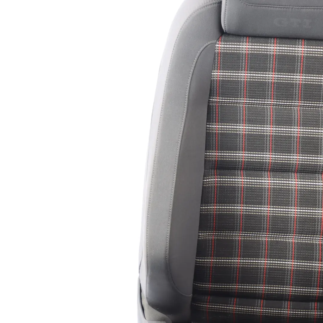 Volkswagen Golf GTI 1K Front Seat Heated Cloth Fabric Black Left N/S