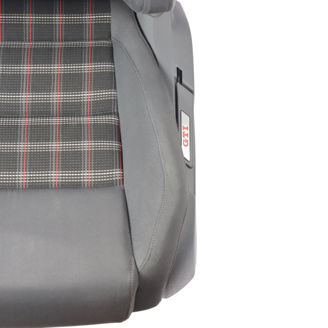 Volkswagen Golf GTI 1K Front Seat Heated Cloth Fabric Black Left N/S