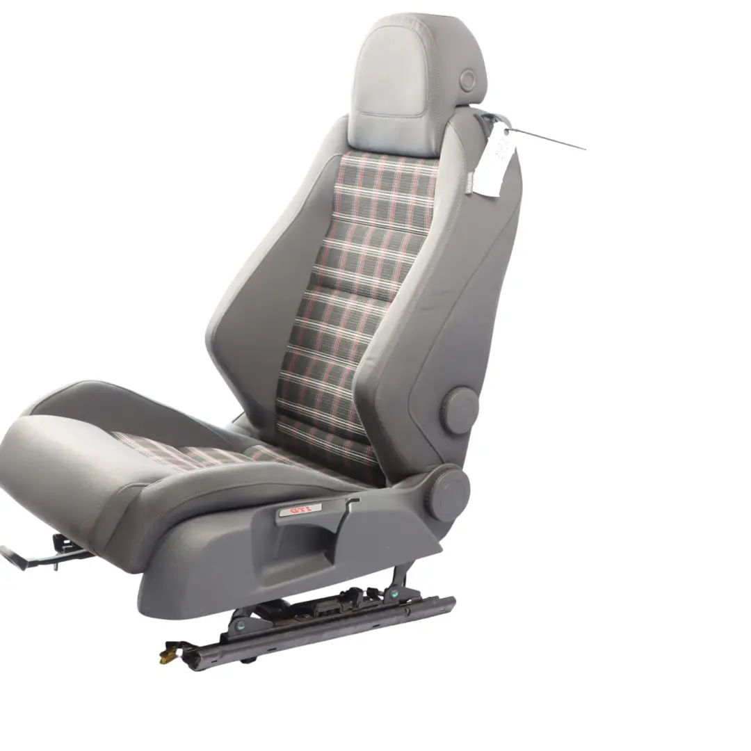 Volkswagen Golf GTI 1K Front Seat Heated Cloth Fabric Black Left N/S
