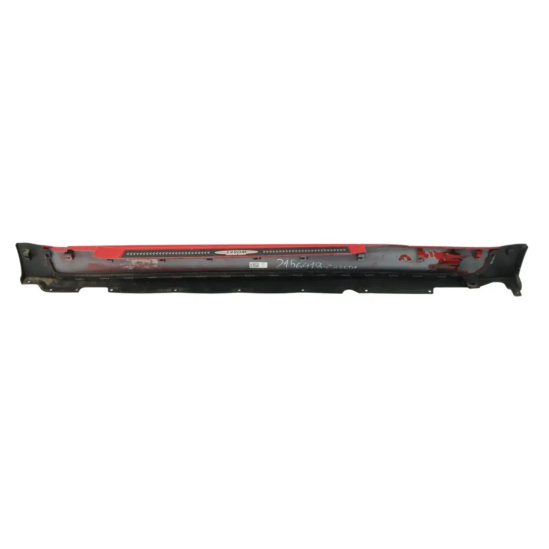 Faldón lateral Mini R56 R57 JCW Derecho Embellecedor umbral Chili Red - 851