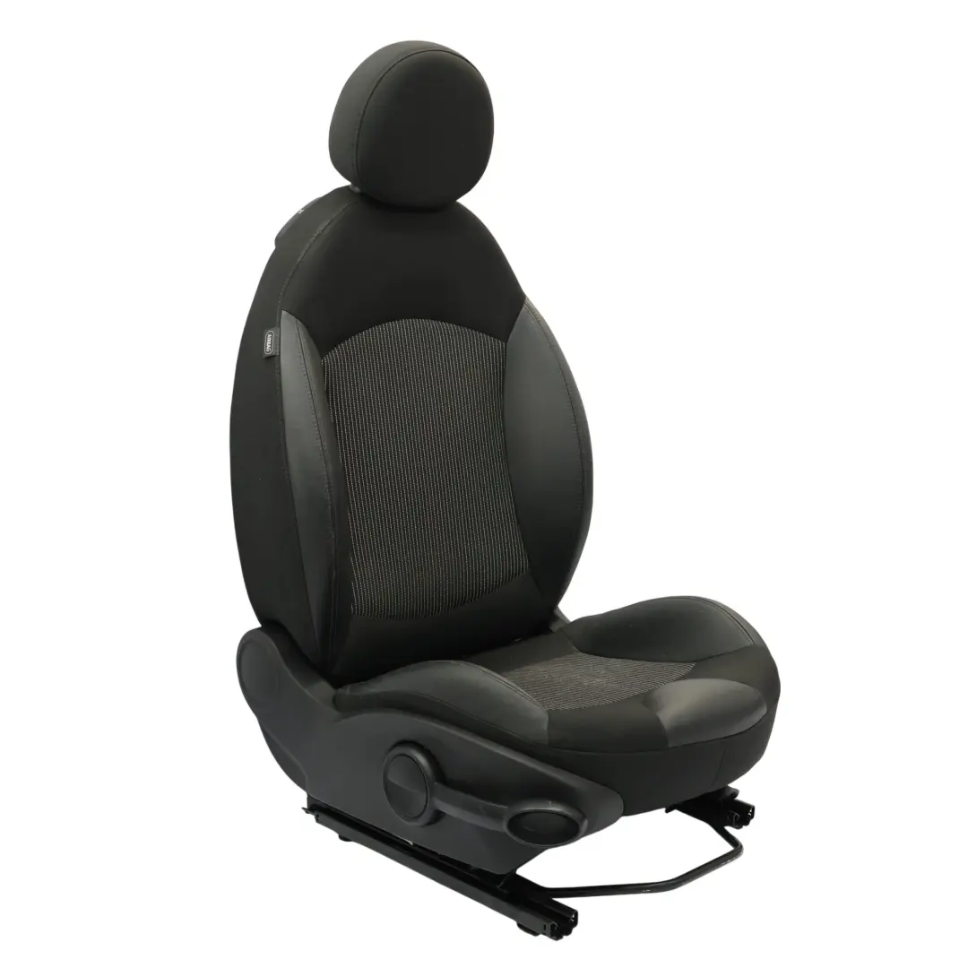Front Seat Mini Cooper R55 R56 R57 Sport Cloth Leather Carbon Black Right O/S