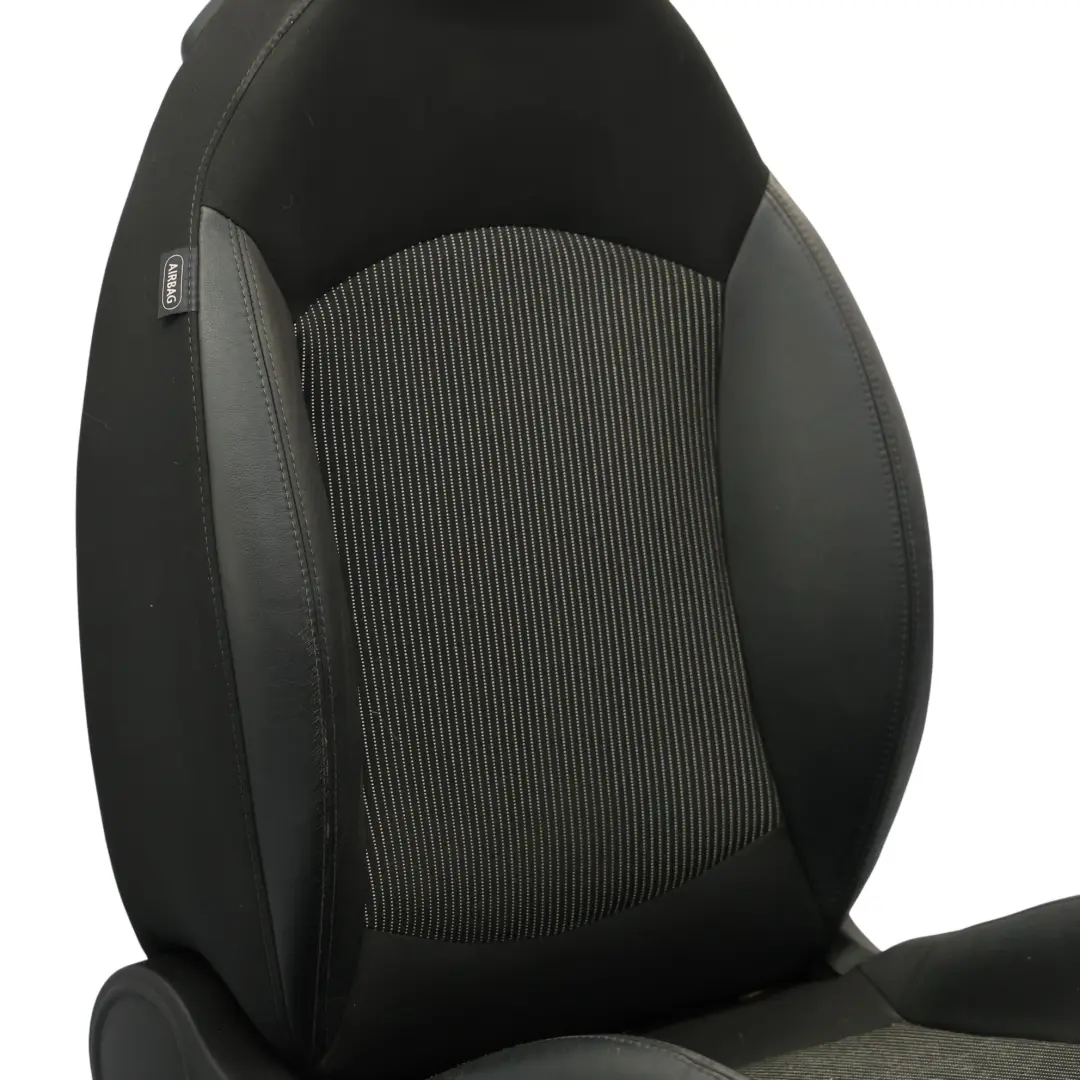Front Seat Mini Cooper R55 R56 R57 Sport Cloth Leather Carbon Black Right O/S