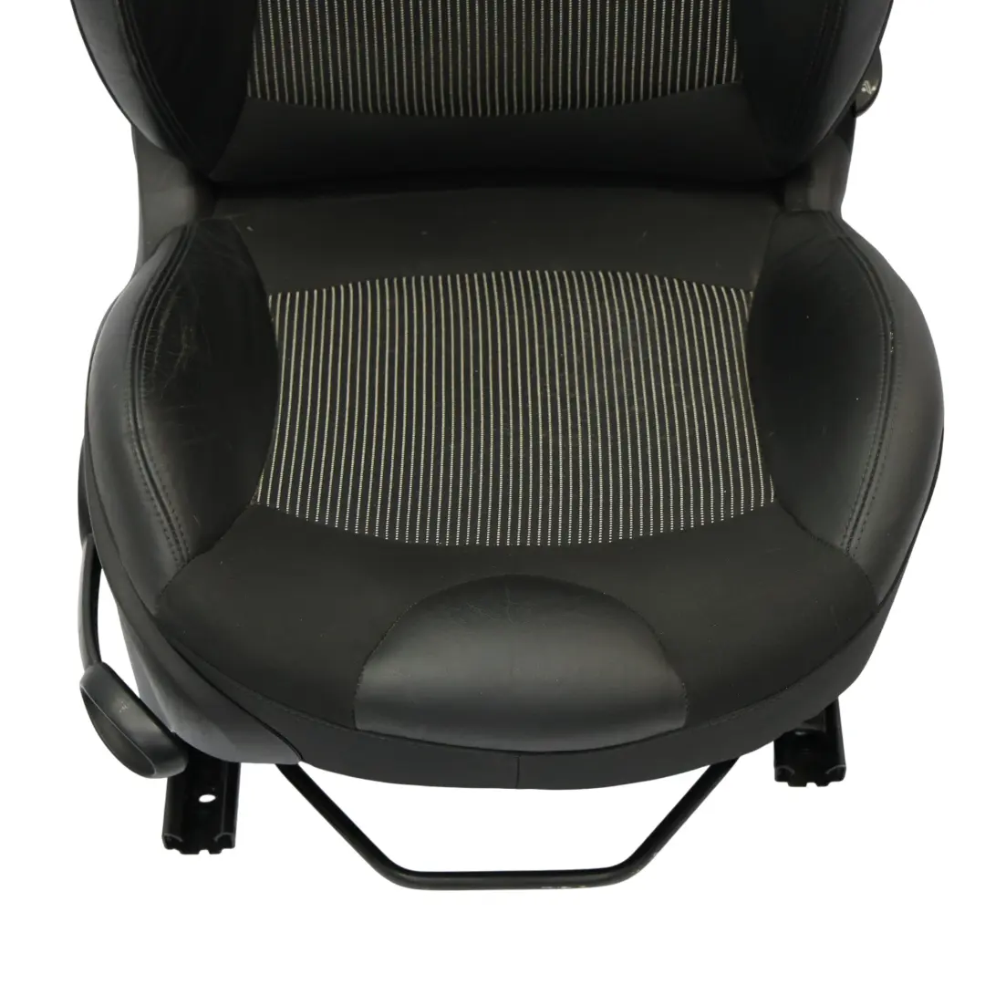 Front Seat Mini Cooper R55 R56 R57 Sport Cloth Leather Carbon Black Right O/S