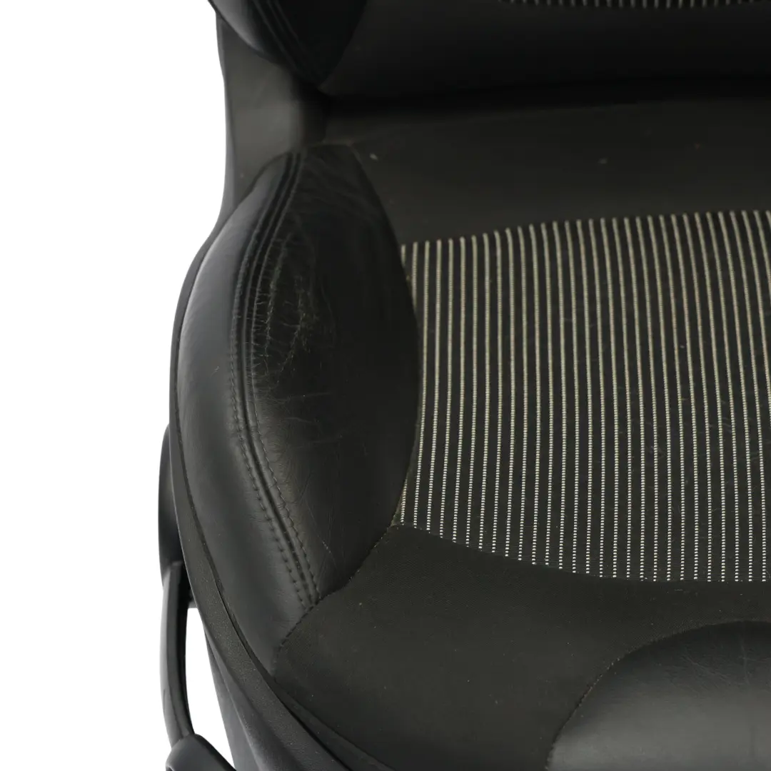 Front Seat Mini Cooper R55 R56 R57 Sport Cloth Leather Carbon Black Right O/S