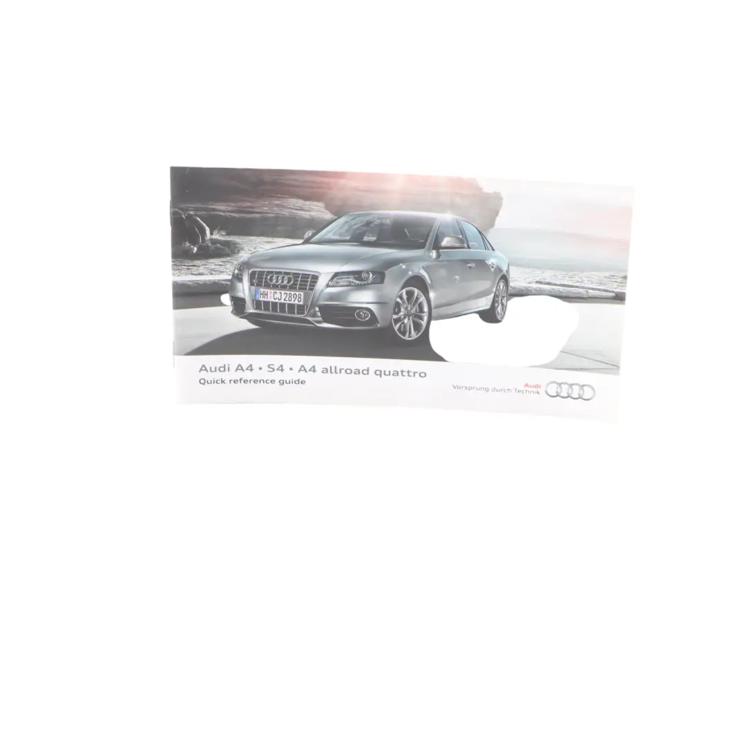 Audi A4 B8 Owner's Handbook Instruction Book Set Wallet Case Pouch 2915618K220