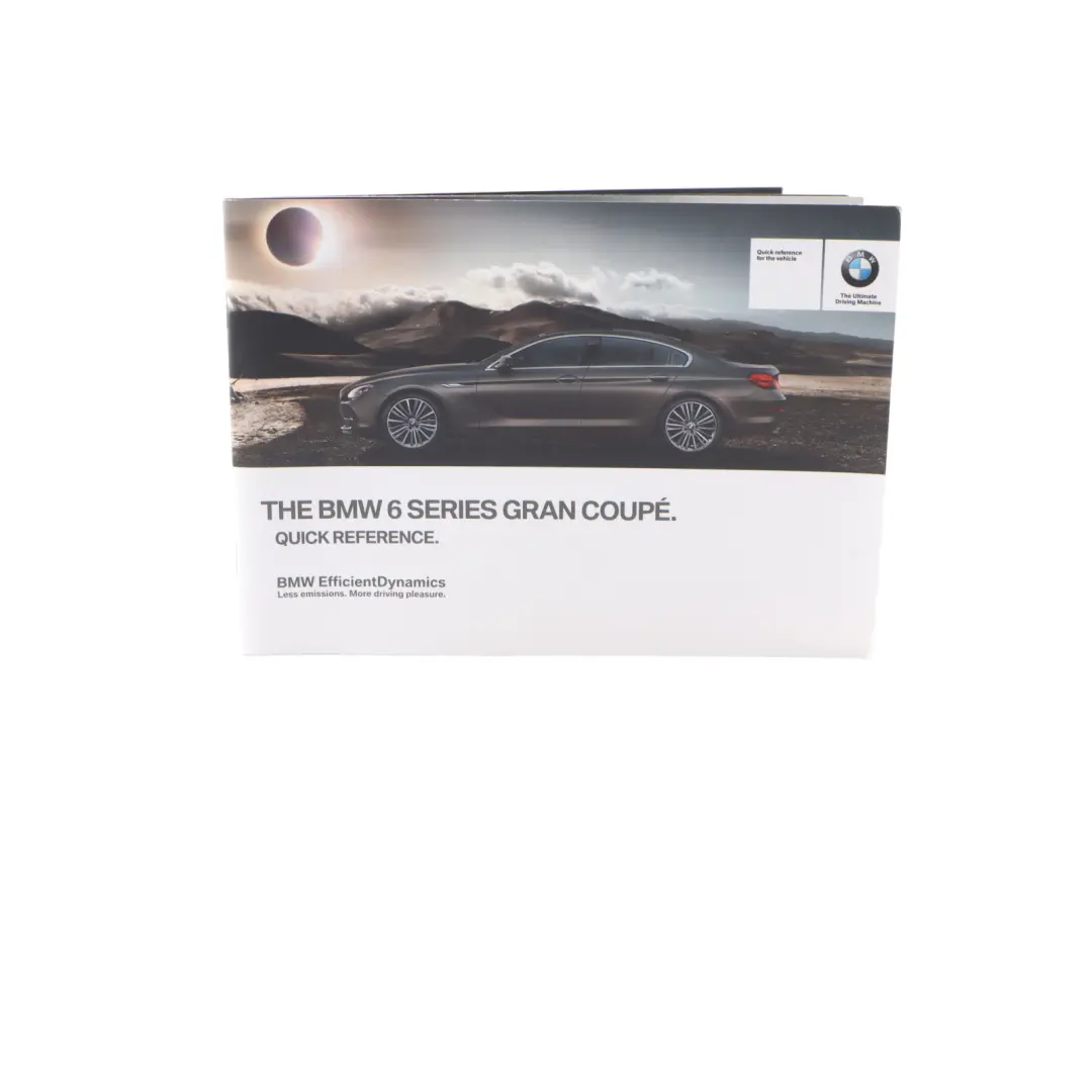 BMW F06 Gran Coupe Service Booklet Owner's Handbook Set Pouch Case Wallet