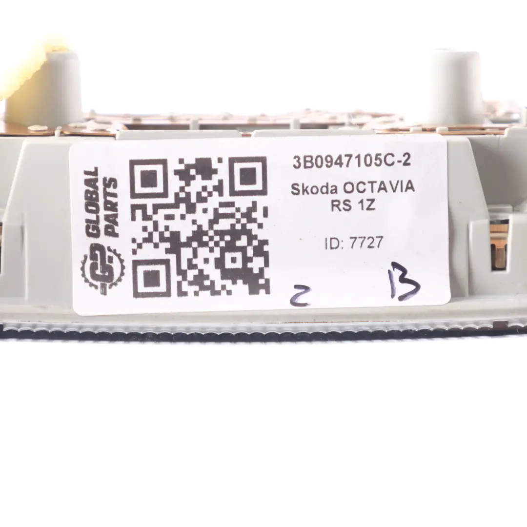 Skoda Octavia II Roof Light Reading Lamp Interior Switch Panel Black 3B0947105C