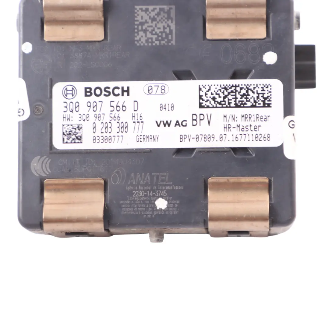 Blind Spot FAS Lane Assistance Control Unit Audi A3 8V Rear - SKU 3Q0907566D - Part number 3Q0907566D