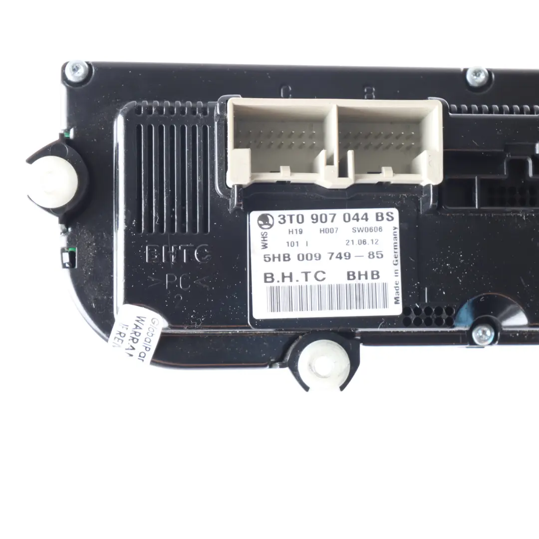 Mk2 Climate Control A/C Switch Panel Unit Skoda Octavia Superb - SKU 3T0907044BS - Part number 3T0907044BS