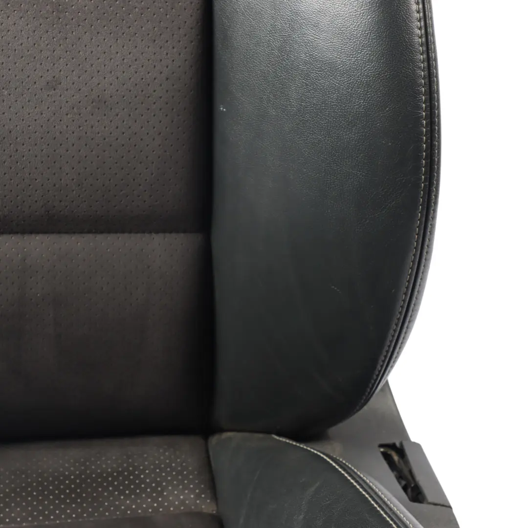 Audi A6 C6 Sport Seat Front Heated Electric Left N/S Leather Alcantara Black