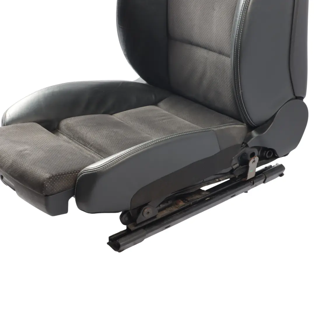 Audi A6 C6 Sport Seat Front Heated Electric Right O/S Leather Alcantara Black