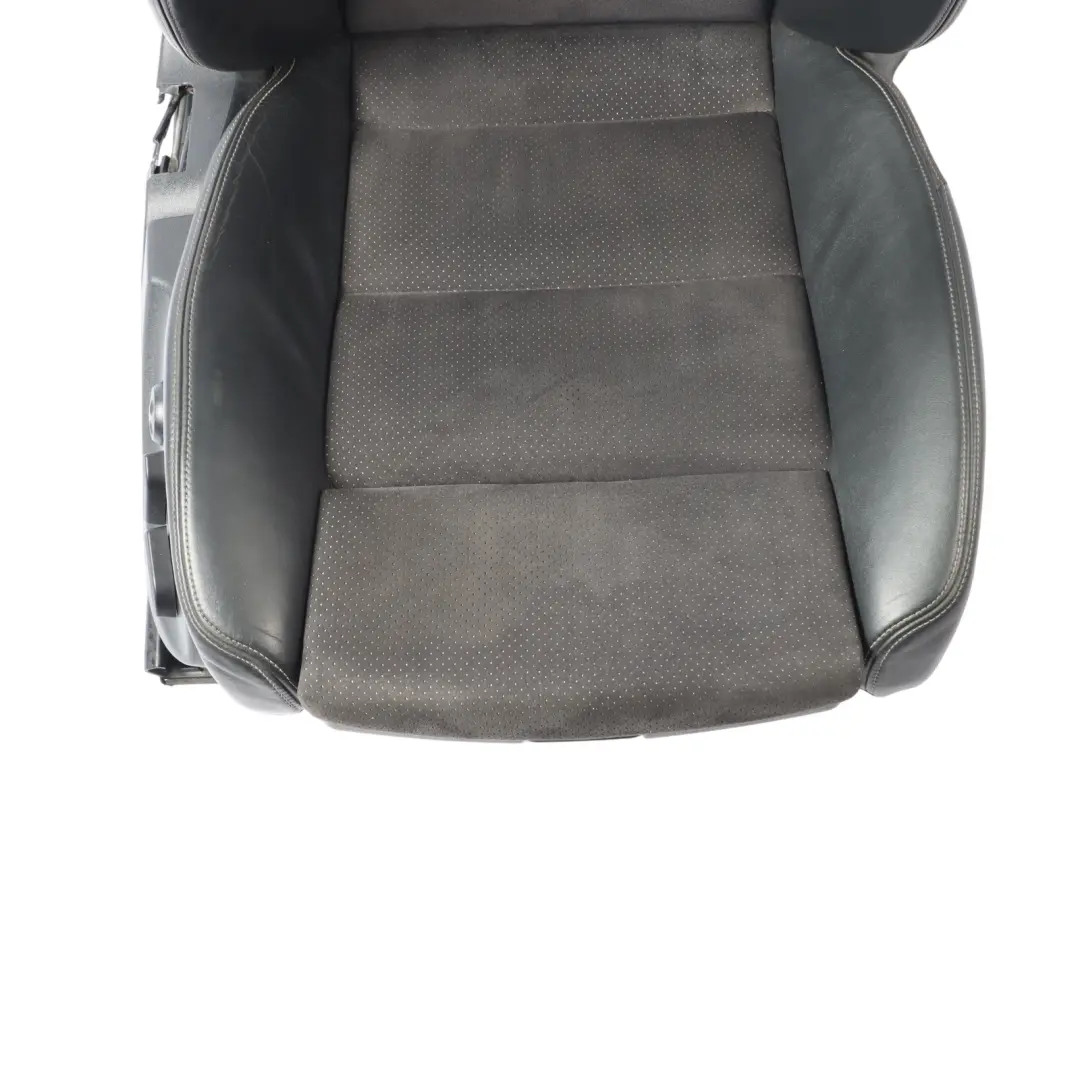 Audi A6 C6 Sport Seat Front Heated Electric Right O/S Leather Alcantara Black