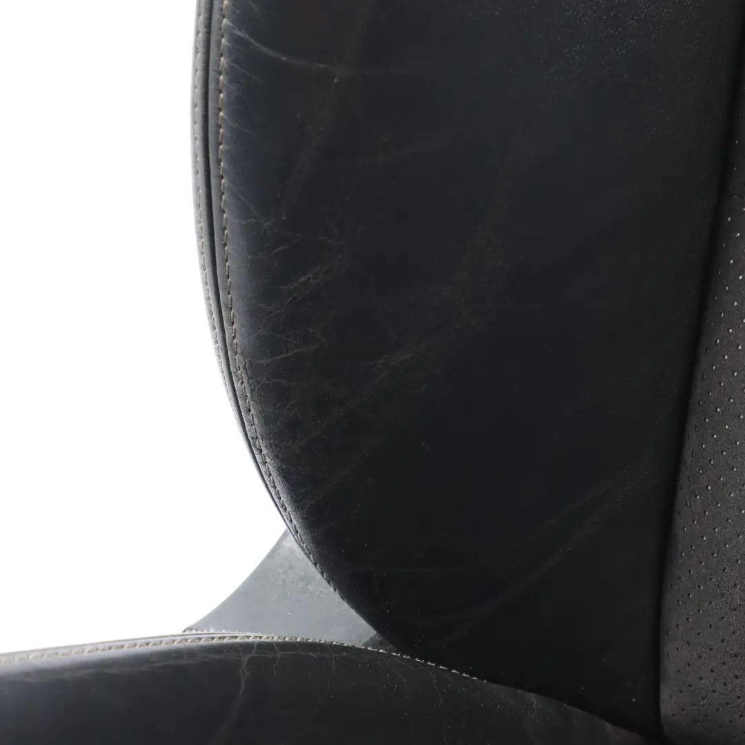 Audi A6 C6 Sport Seat Front Heated Electric Right O/S Leather Alcantara Black