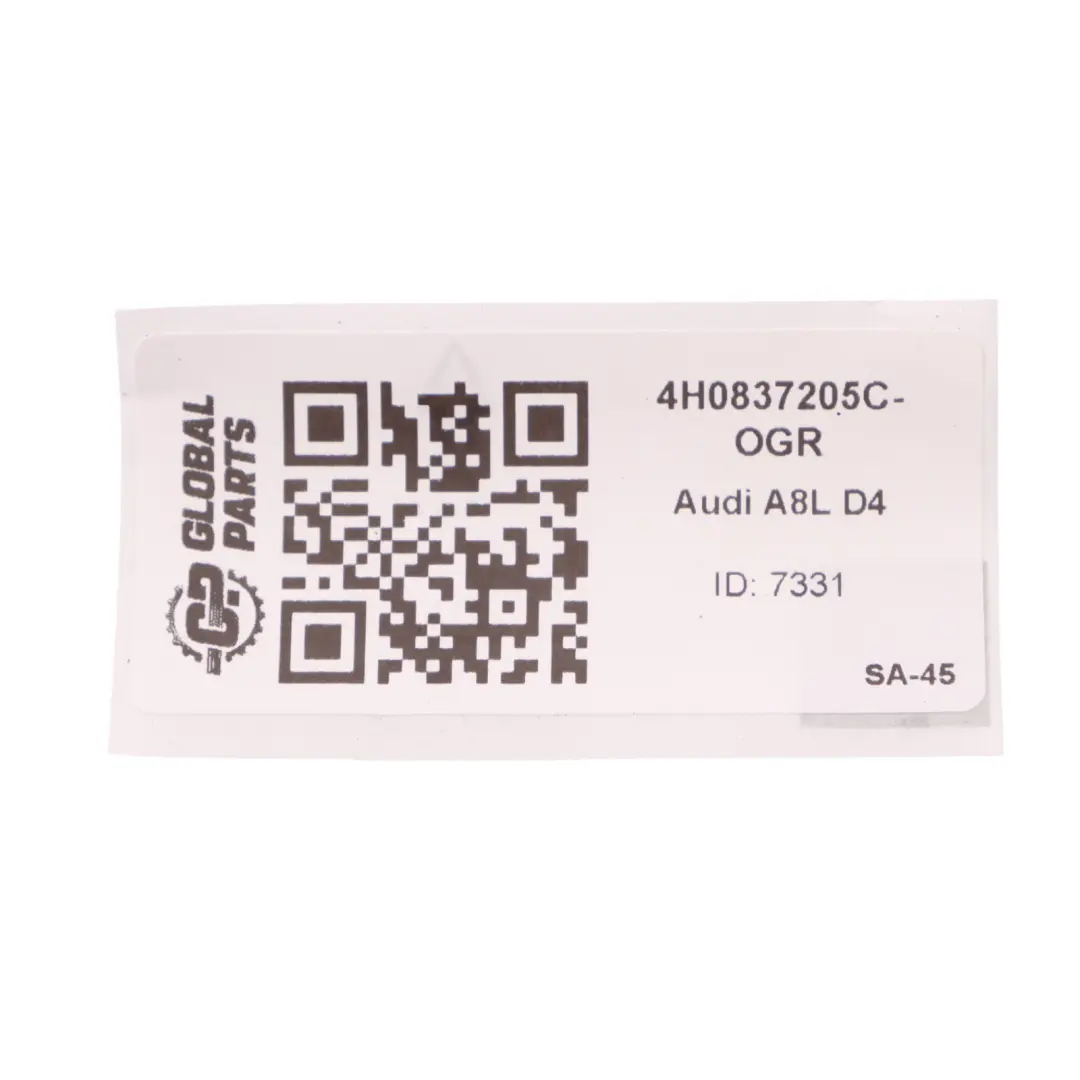 A8L D4 Poignée De Porte Arrière Gauche Extérieur Oolong Grey Gris - X7U Audi - SKU 4H0837205C-OGR - Numéro de pièce 4H0837205C