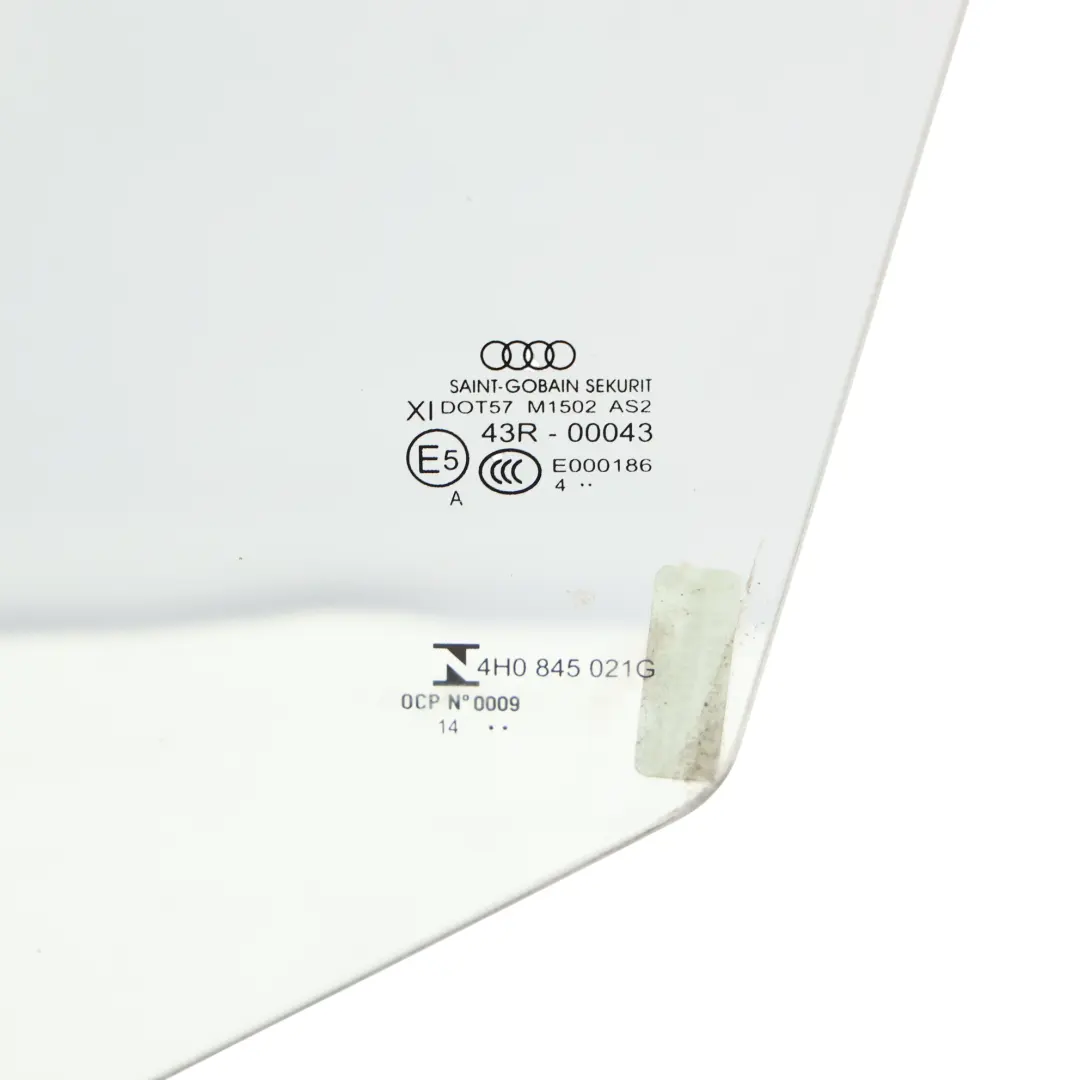 A8L D4 4H Vordertürfenster Glas Links AS2 Verglasung Audi - SKU 4H0845021G - Teilenummer 4H0845021G