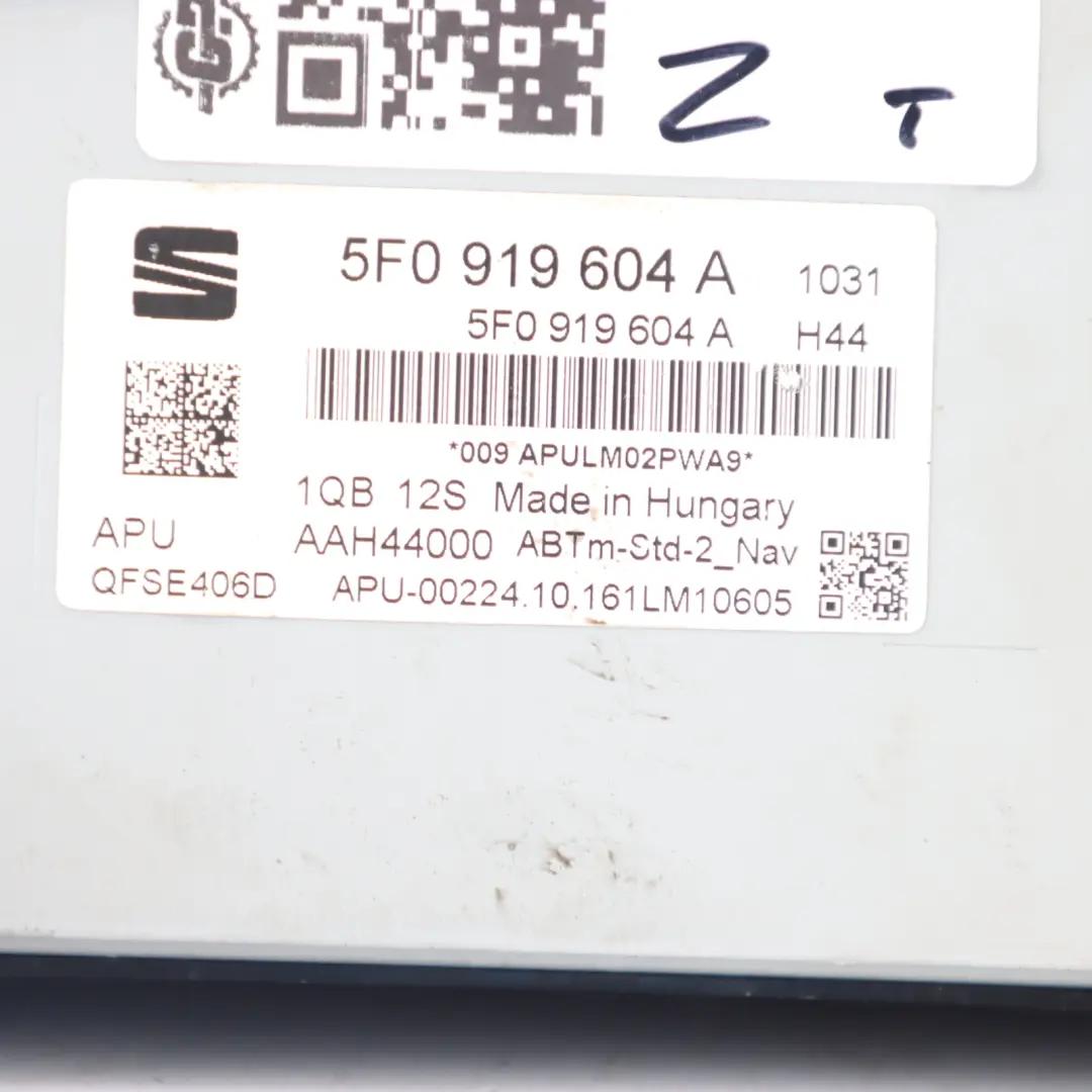 Head Unit Seat Ibiza 6J Leon 5F Audio Radio Player Sat Nav Navigation  - SKU 5F0919604A - Part number 5F0919604A