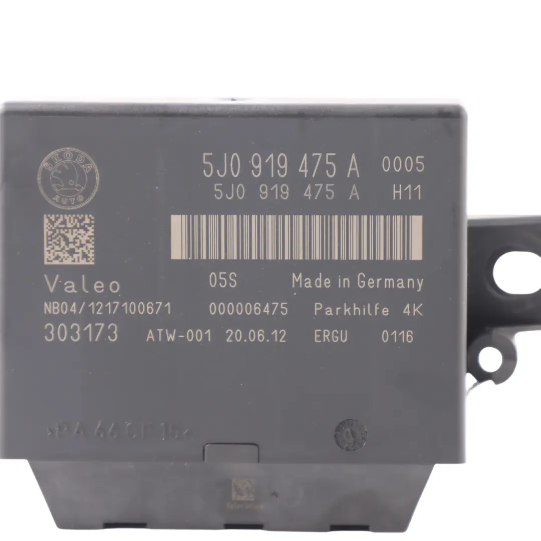 1Z Control Unit PDC Parking Sensor Module Skoda Octavia II - SKU 5J0919475A - Part number 5J0919475A