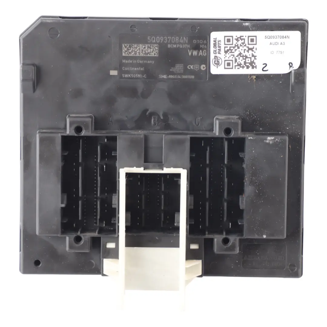 Body Control Comfort Unit Module BCM Unit Audi A3 8V - SKU 5Q0937084N - Part number 5Q0937084N