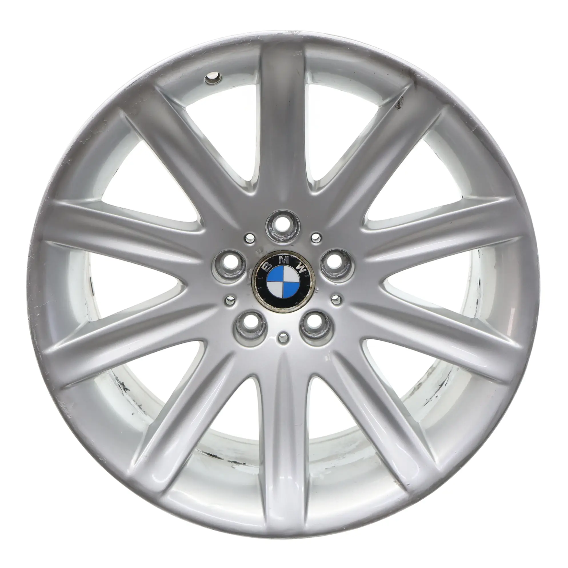 BMW E65 E66 Rear Silver Alloy Wheel Rim 19" Star Spoke 95 10J ET:24 6753242