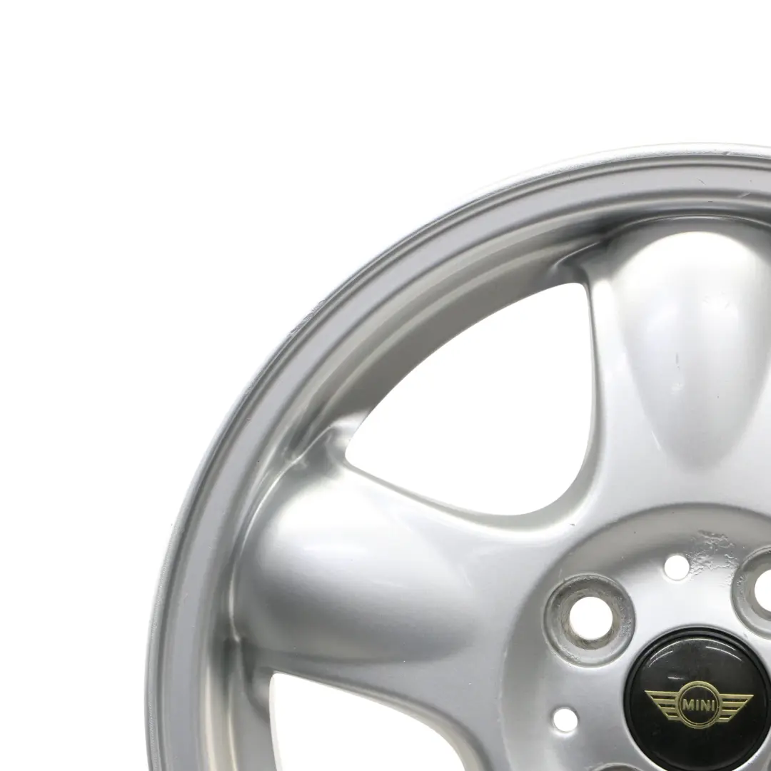 Mini One R50 R55 R56 Jante Alliage Argent 15" 5,5J 5-Start Spooler 100 6768498