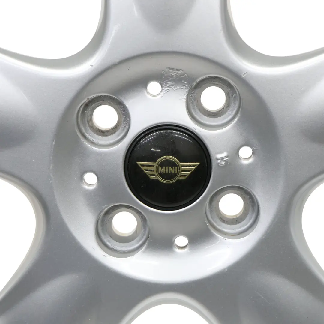 Mini One R50 R55 R56 Jante Alliage Argent 15" 5,5J 5-Start Spooler 100 6768498