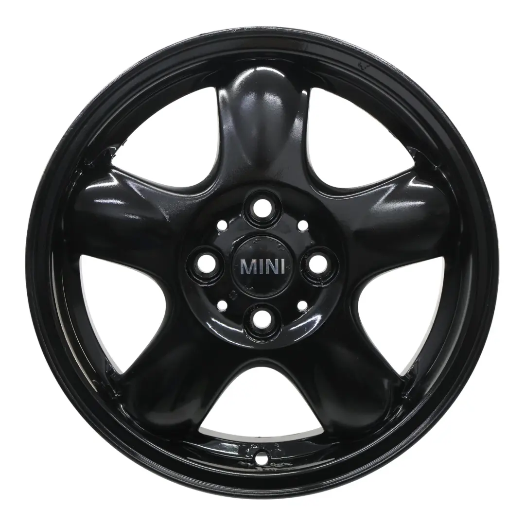 Mini Cooper One R50 R56 Black Wheel Alloy Rim 15" 5-Start Spooler 100