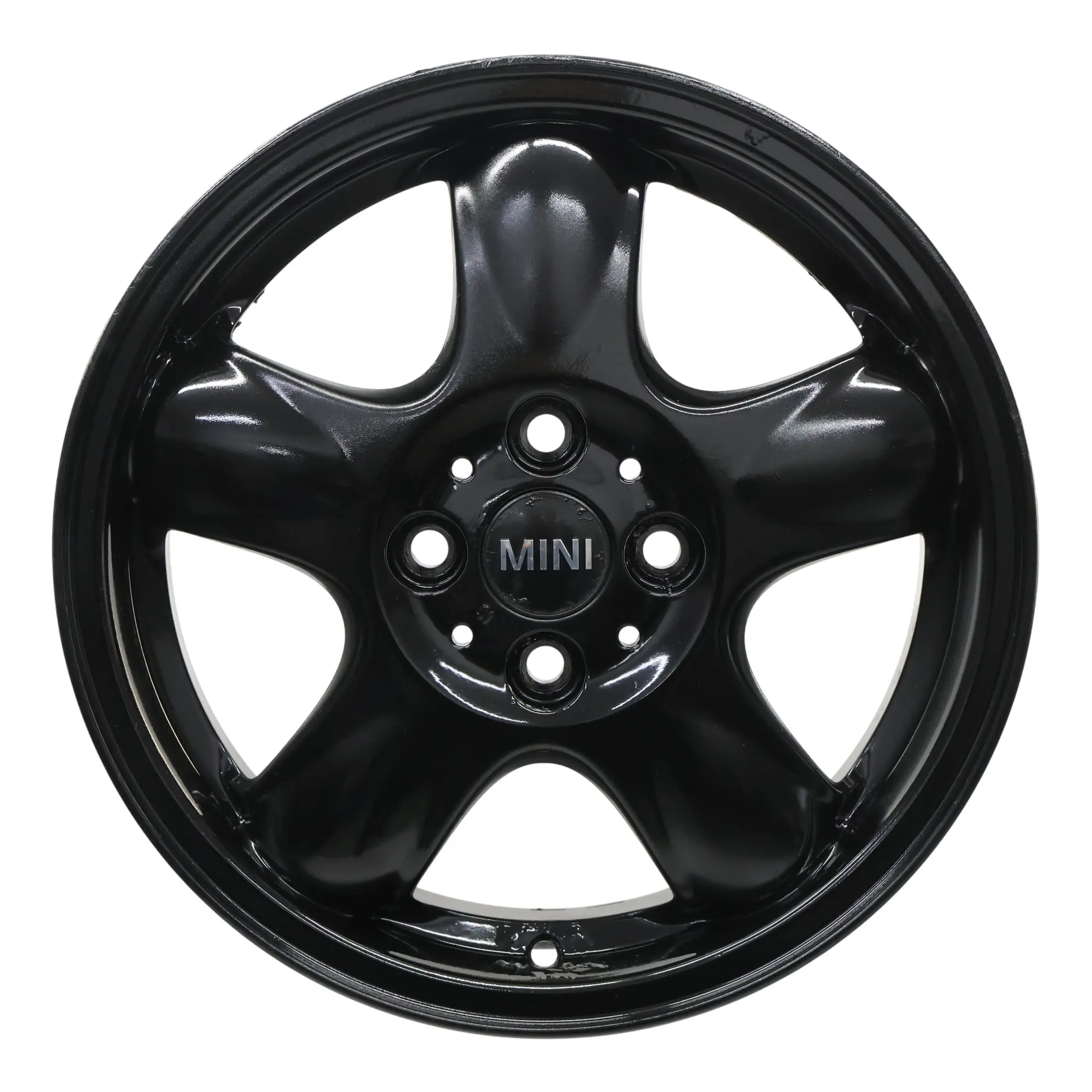 Mini Cooper One R50 R56 Black Wheel Alloy Rim 15" 5-Start Spooler 100