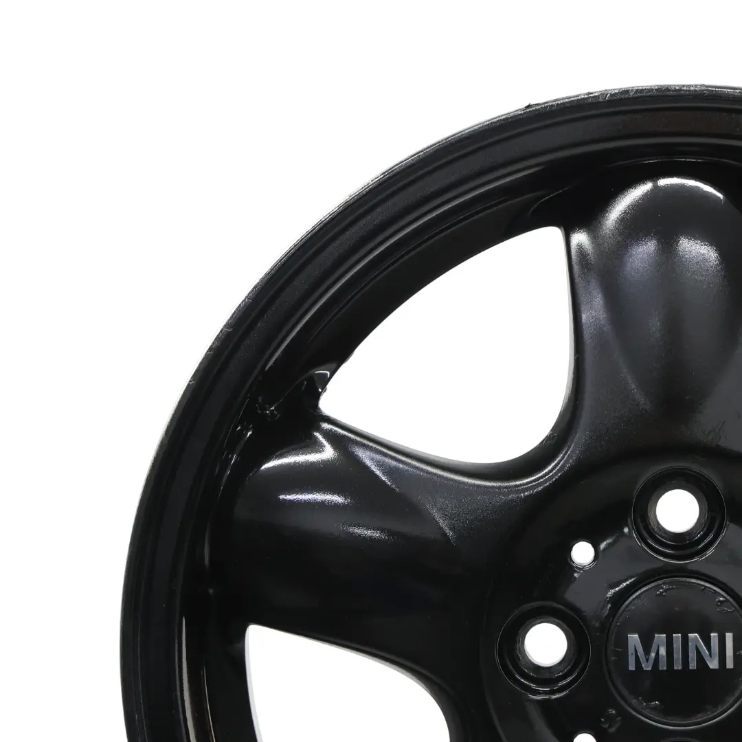 Mini Cooper One R50 R56 Black Wheel Alloy Rim 15" 5-Start Spooler 100