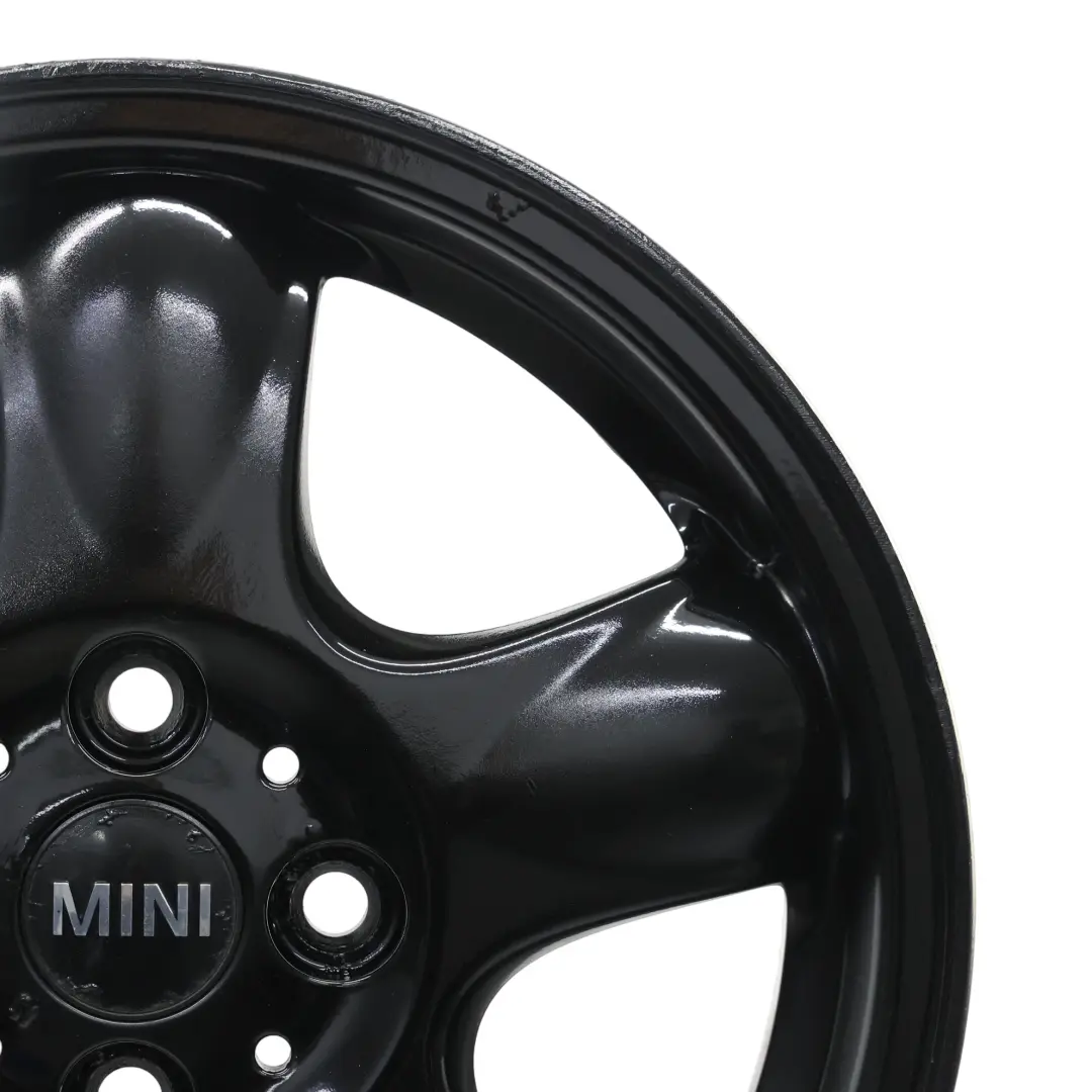 Mini Cooper One R50 R56 Black Wheel Alloy Rim 15" 5-Start Spooler 100