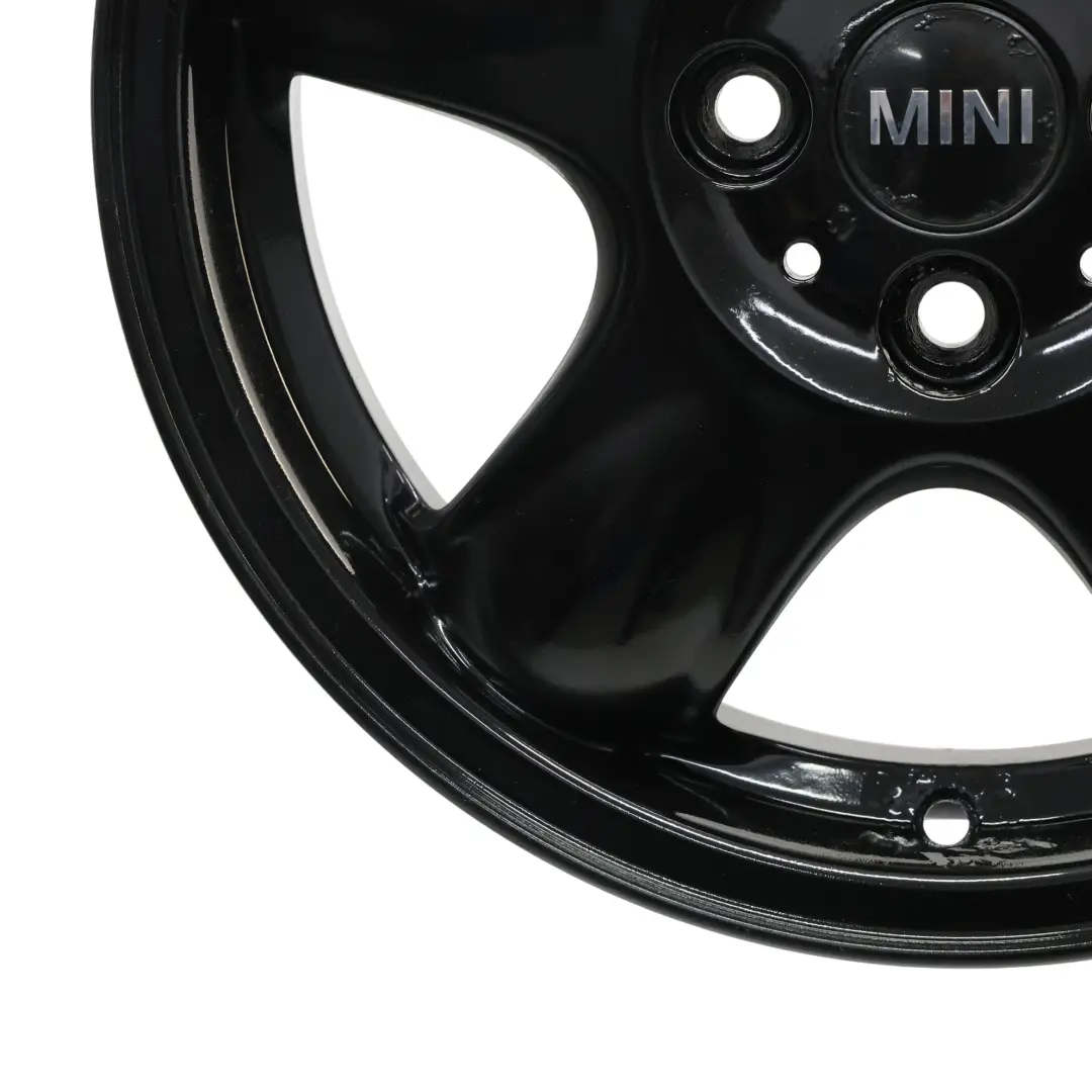 Mini Cooper One R50 R56 Black Wheel Alloy Rim 15" 5-Start Spooler 100