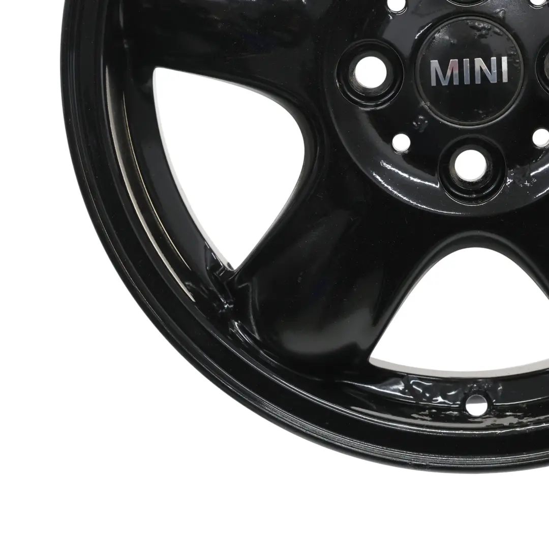 Mini Cooper One R50 R55 R56 Black Wheel Alloy Rim 15" 5-Start Spooler 100