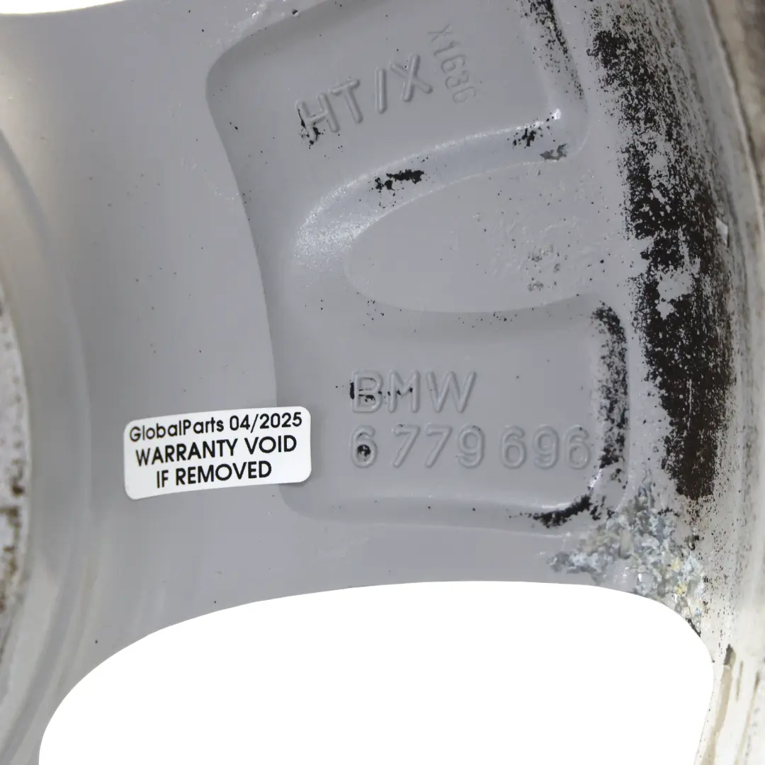 BMW E81 E87 E88 Silberne Leicht metall felge 16" 7J ET:44 Doppel speiche 6779696
