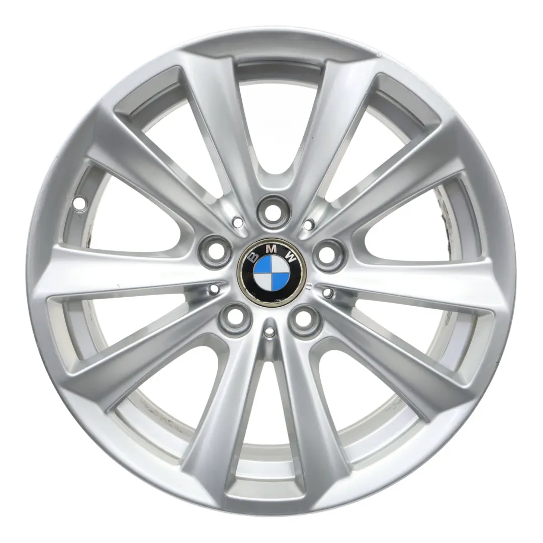 BMW F10 F11 F12 Silver Alloy Wheel Rim 17" V Spoke 236 8J ET:30 6780720