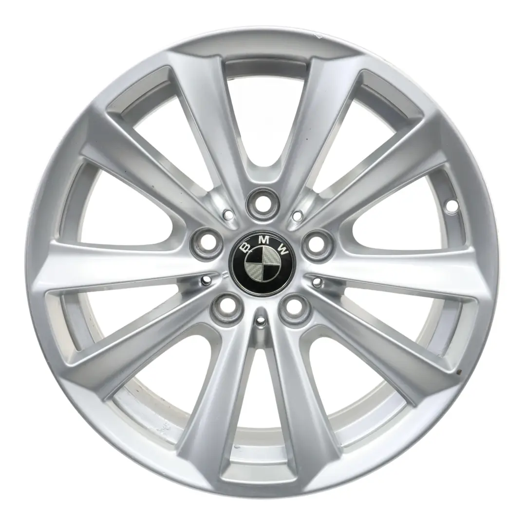 BMW F10 F11 F12 Silver Alloy Wheel Rim 17" V Spoke 236 8J ET:30 6780720