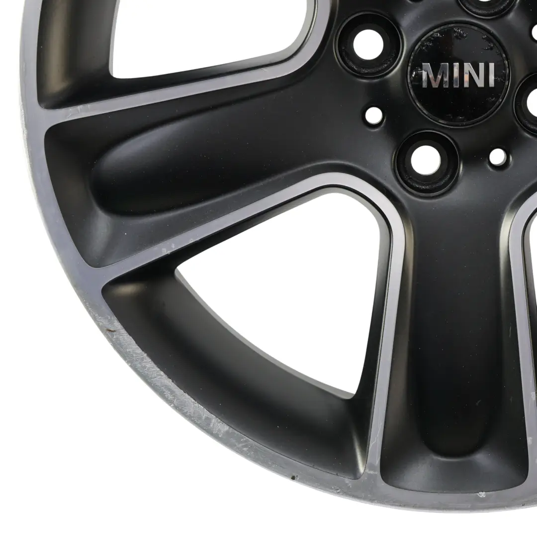 Mini Cooper One R55 R56 R57 Wheel Alloy Rim 17" 7J ET:48 Black Star Bullet 111