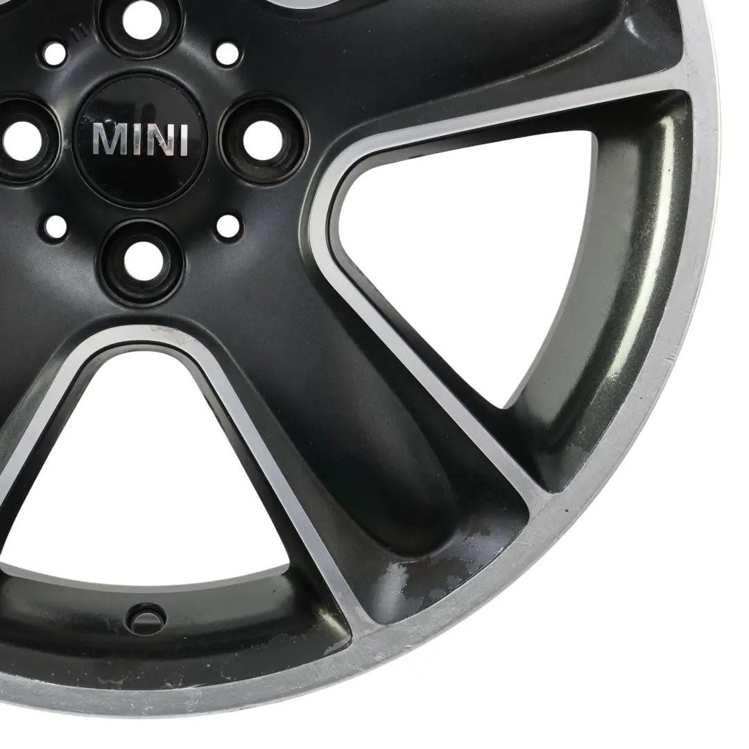 Alloy Rim 17" 7J ET:48 Black Star Bullet 111 Mini Cooper One R55 R56 R57 Wheel - SKU 6784124-4 - Part number 6784124