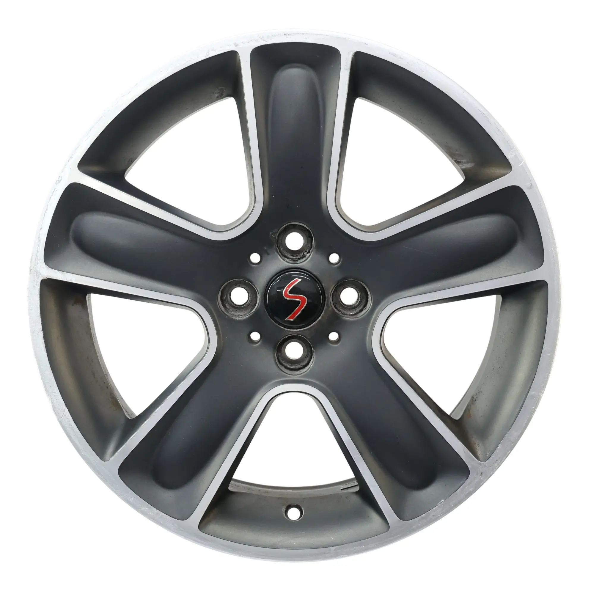 Mini Cooper One R55 R56 R57 Wheel Alloy Rim 17" 7J ET:48 Black Star Bullet 111