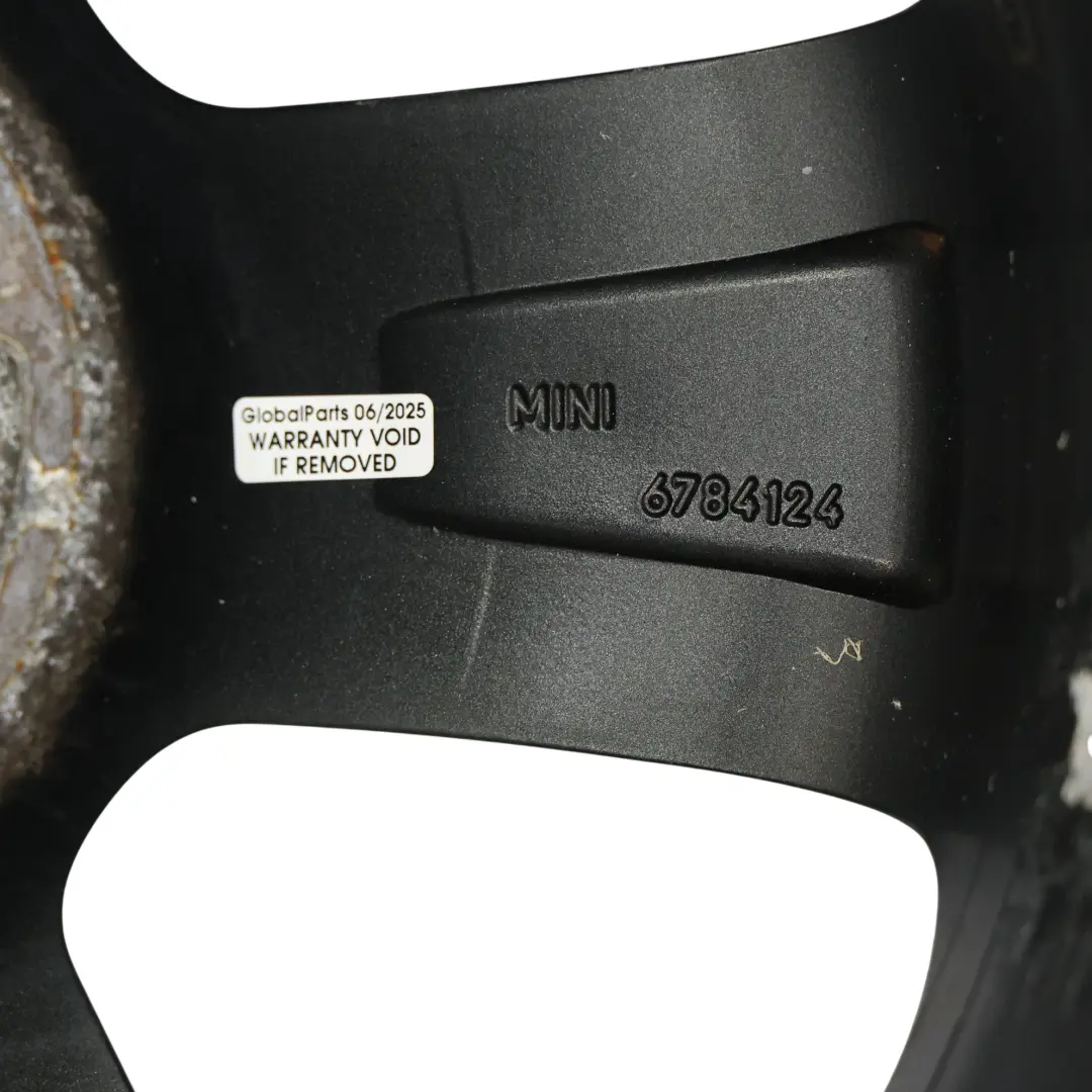Alloy Rim 17" 7J ET:48 Black Star Bullet 111 Mini Cooper One R55 R56 R57 Wheel - SKU 6784124-6 - Part number 6784124