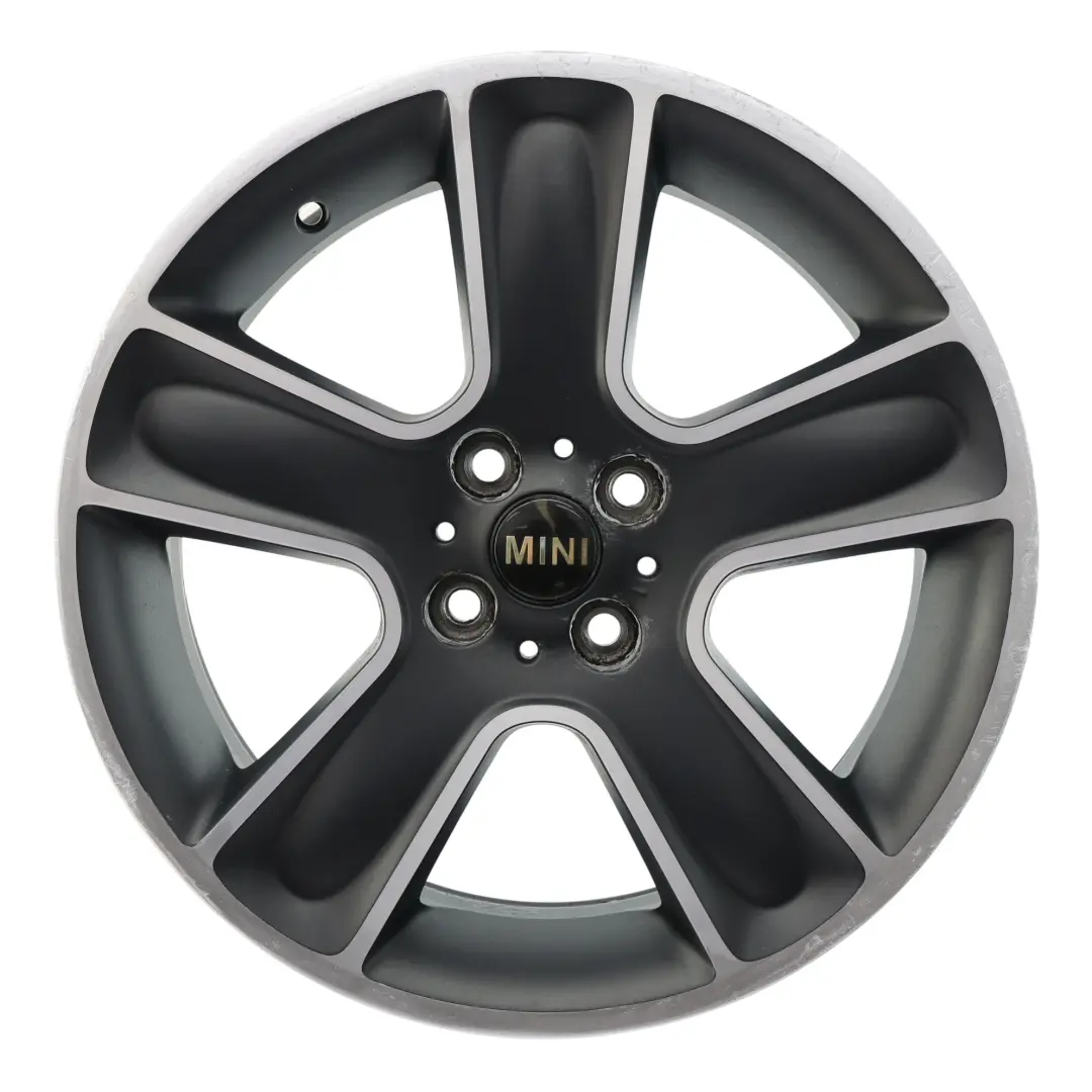 Mini Cooper One R55 R56 R57 Wheel Alloy Rim 17" 7J ET:48 Black Star Bullet 111